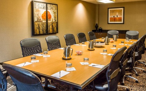  conference table and chairs