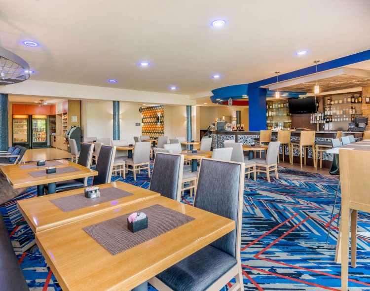 restaurant with tables and chairs