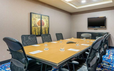 conference table in boardroom