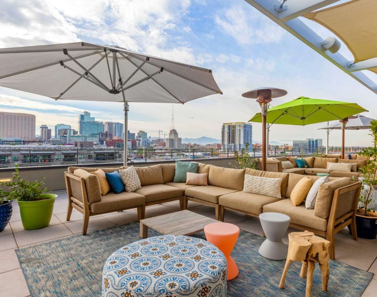 Rooftop bar and lounge