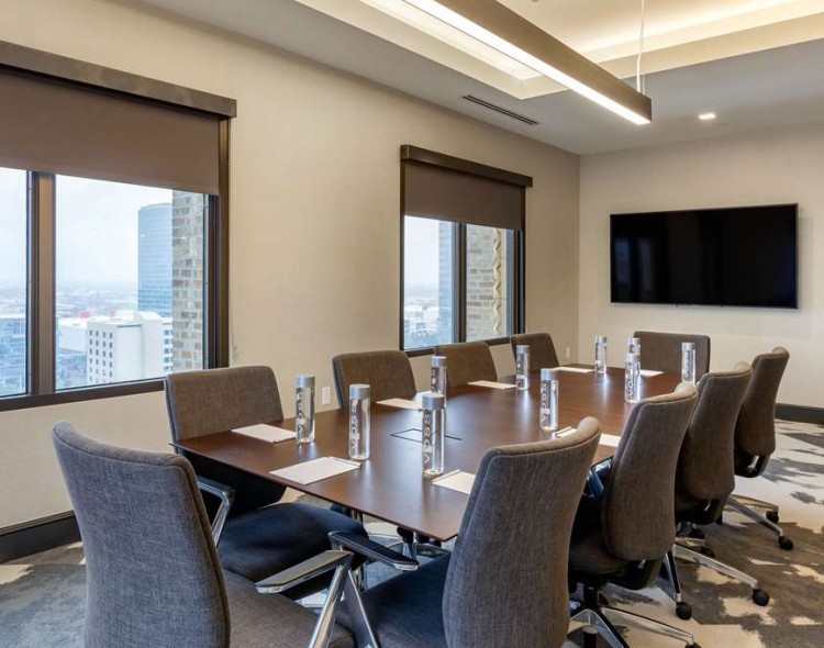 meeting room with conference table