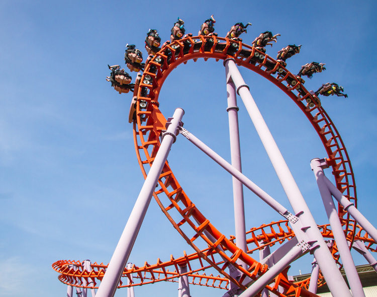 red roller coaster