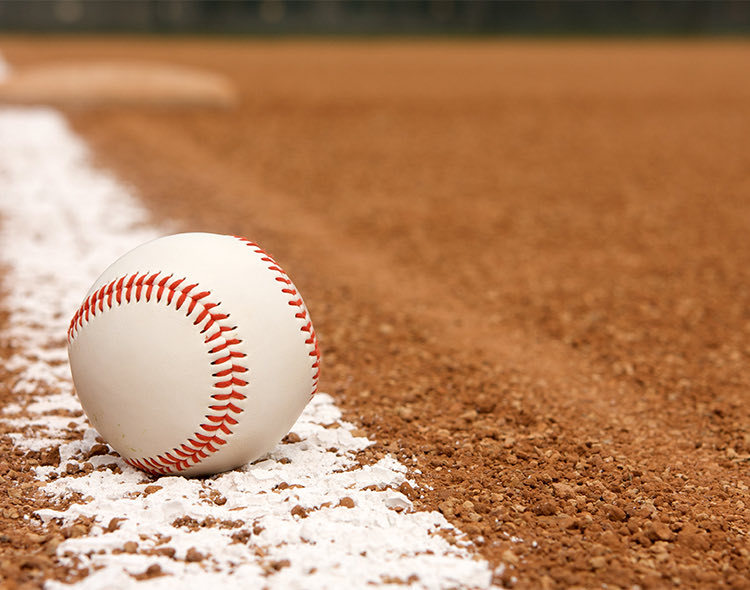 baseball on ground