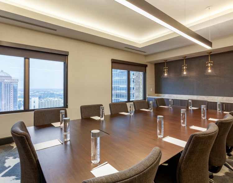 meeting room with conference table