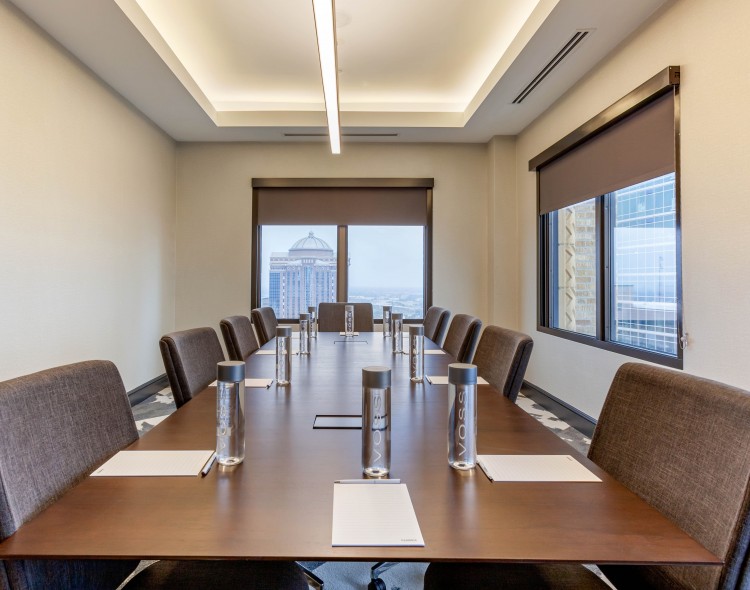 meeting room with conference table
