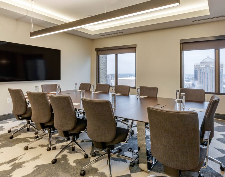meeting room with conference table