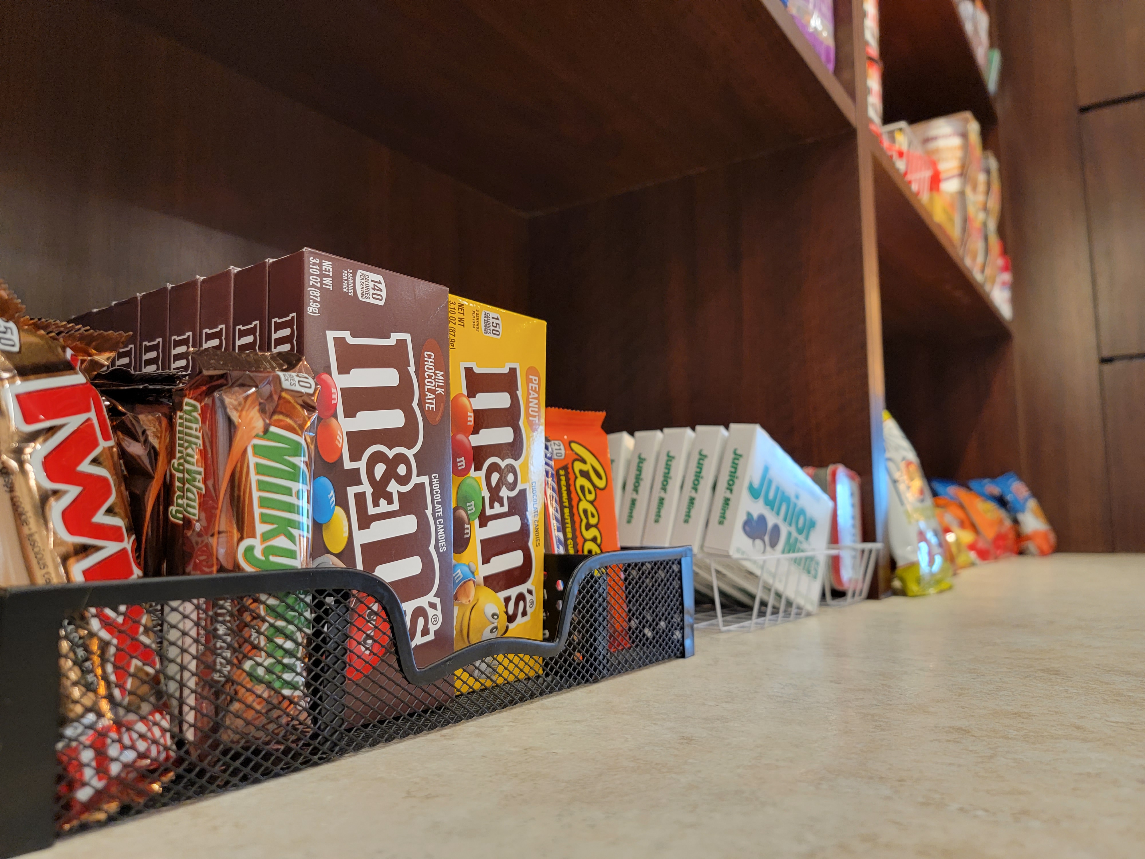 candy and snacks in marketplace