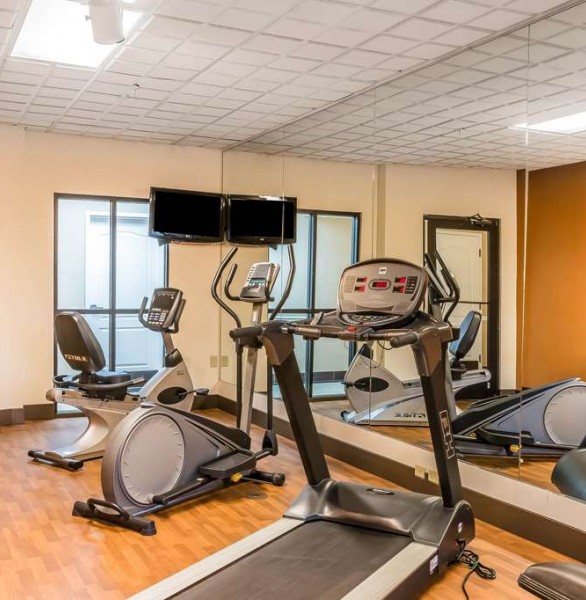Fitness center with cardio equipment
