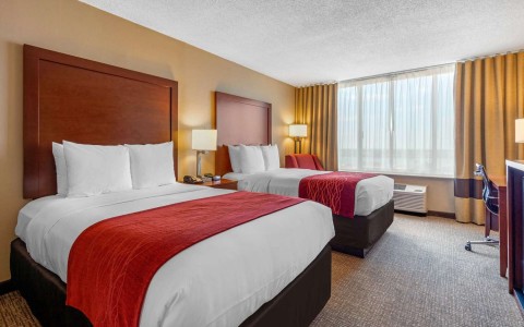 Guest room with two beds