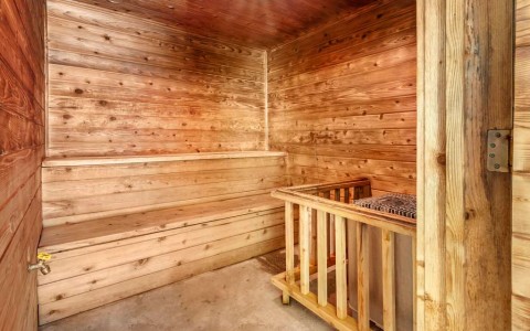 a sauna inside the hotel