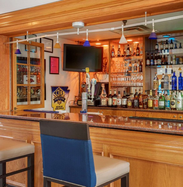 Hotel bar with two seats