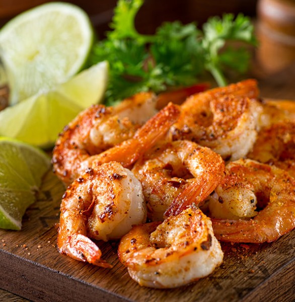 grilled shrimp and lime