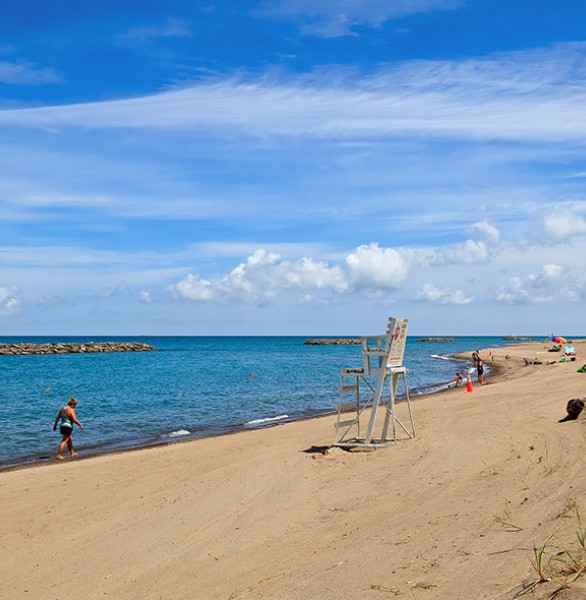 lakeshore beach