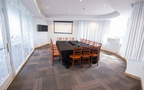 meeting room with conference table 