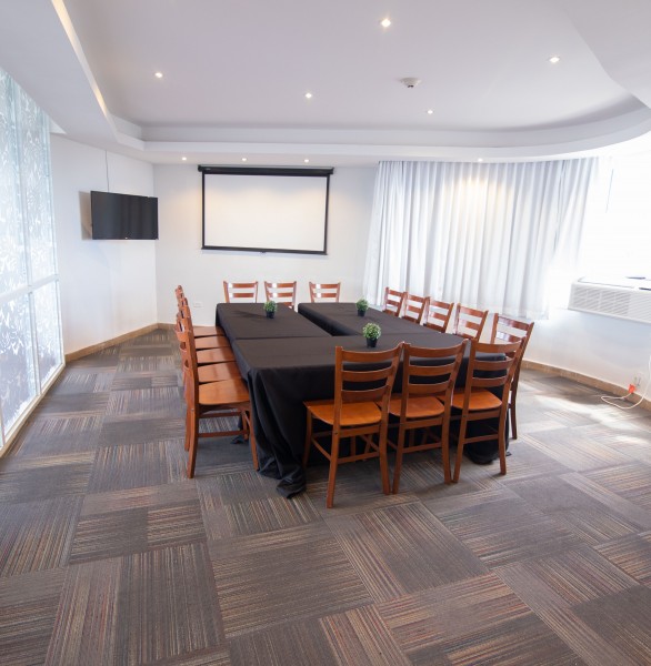 meeting room with conference table