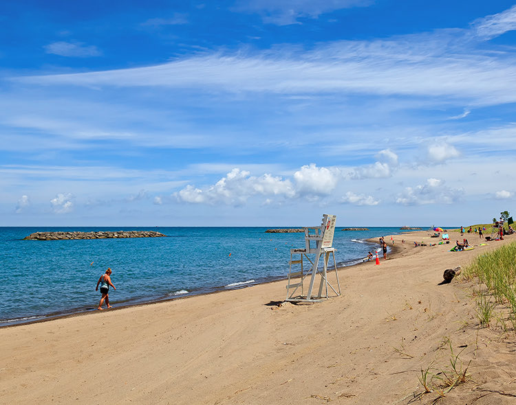 lakeshore beach