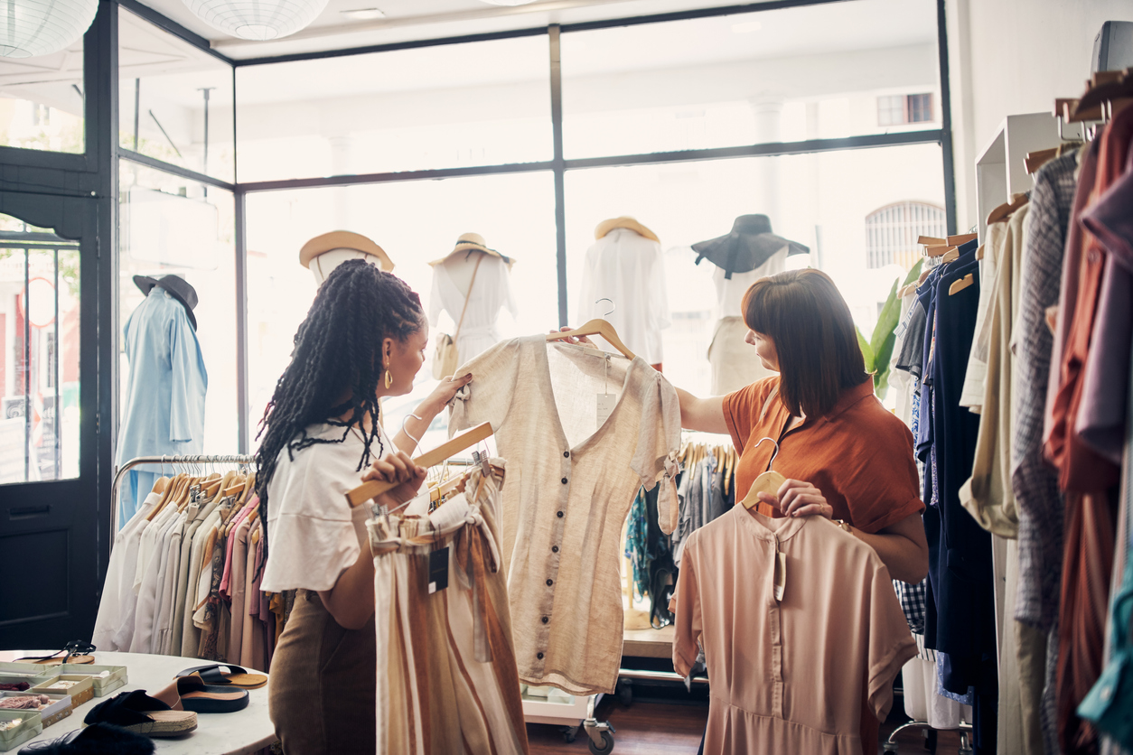 Women shopping