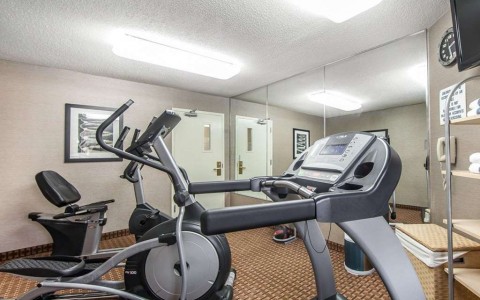 Fitness center with cardio equipment 