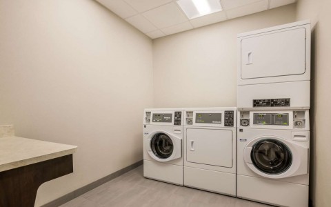 Guest laundry facilities in property