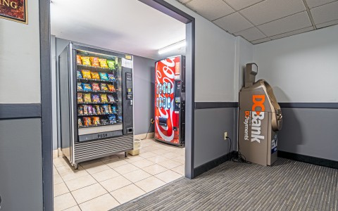 Vending and pop machine and ATM