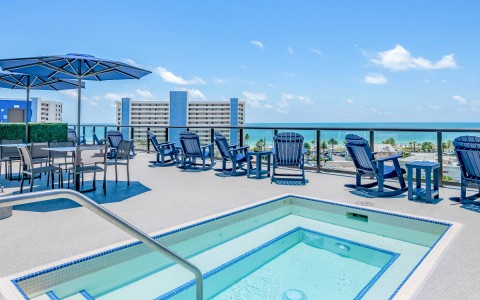 cambria hotel madeira beach rooftop pool.