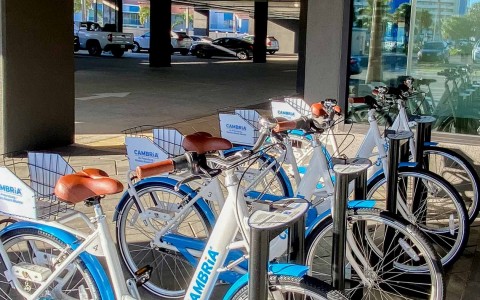 a parking spot to park your bicycle 