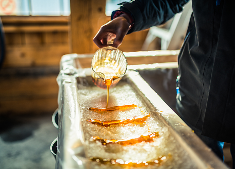 a man working with maple