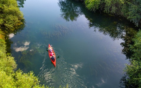 above image of guys doing kayak in the nature