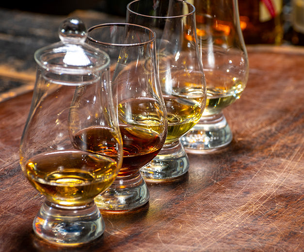 glasses with whisky