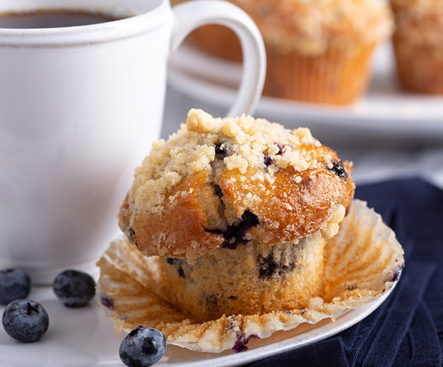muffin at goose feathers cafe