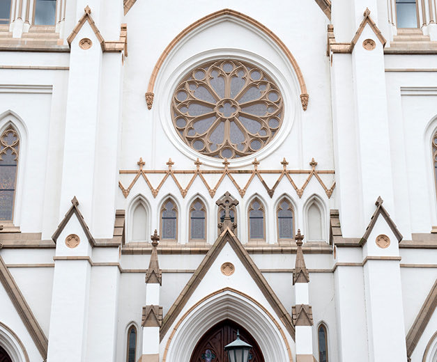 front of the cathedral basilica of st john the baptist